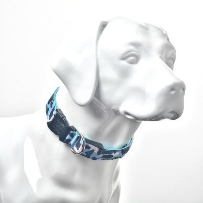 China Wholesale Custom Led Dog Collar Customized Glowing Color Leopard Print Anti-lost Dog Collar for sale