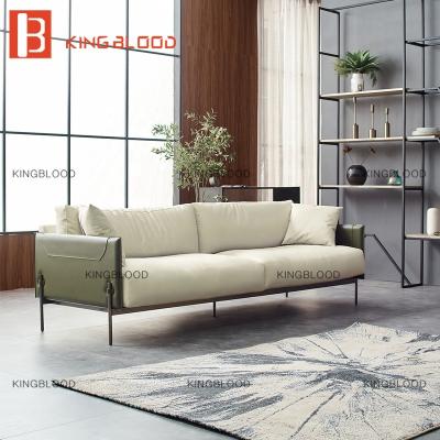 China Modular Stylish Top Cowhide Leather Couch Modern Designer Sofa Living Room Sectional Sofa for sale