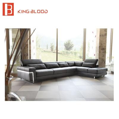 China New Model Modular Leather Corner Sofa Set Design Furniture For Living Room for sale