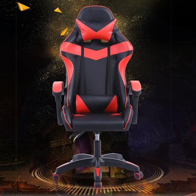 China (Size) New Design Black And Red Cheap Computer Chair Gamer Leather Racing Adjustable Gaming Chair for sale