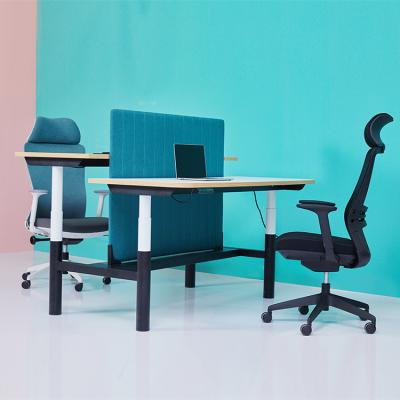 China Workstation Cubicle (Height)Adjustable Office Table Modern Design Executive Wooden Desk for sale