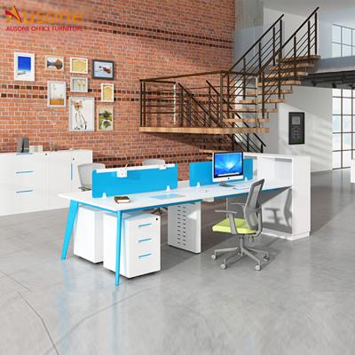 China Wholesale Colorful PANEL Office Company Good Quality 4 Person Open Workstation for sale