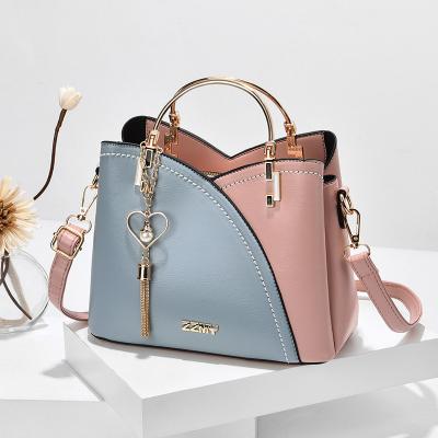 China PORTABLE Dropshipping 2022 New Trendy Handbags Contrasting Colors Large Capacity Fashion One-Shoulder Messenger Bags, Women'S Handbag for sale