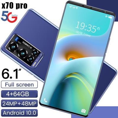 China Global Version X70 Pro Smartphone 6.1 inch Full Screen 4800mAh Mobile Phones Telefon Celular Android 10 .0 for sale