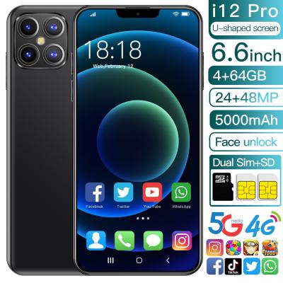 Κίνα Global Version i12 Pro Smartphone 6.6 inch Full Screen Android 10 .0 5000mAh Telefon Celular Mobile Phones προς πώληση