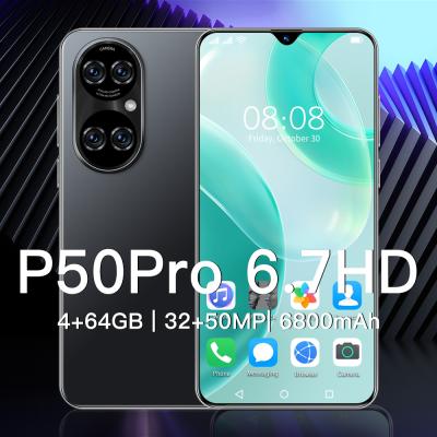 中国 New P50 pro mobile phones 7 inch smartphones Unlock Dual SIM telephone 6800mAh cellphones 5g Qualcomm 888 販売のため