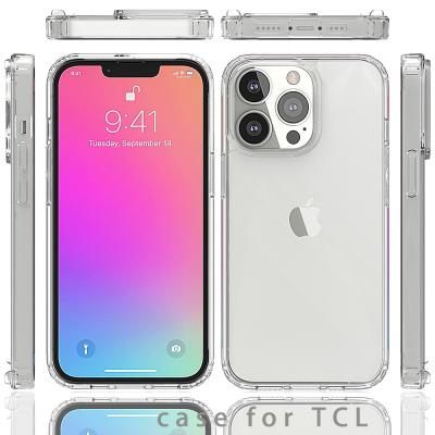 Китай TCL mobile phone case acrylic anti-scratch simple transparent shockproof anti-scratch two-in-one mobile phone case продается