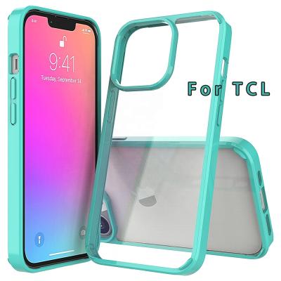 Китай TCL scratch-resistant phone case TPU+acrylic material transparent simple and stylish phone case продается