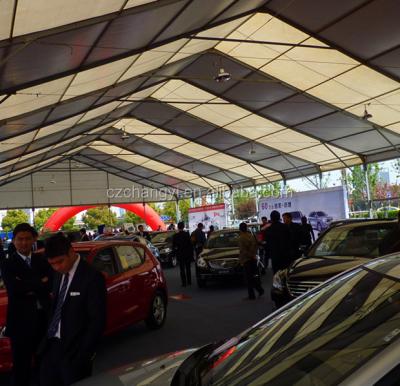 China Ridge Tent International Exhibition Tent Popular Gazebo Automatic Car Tent for Trade Fair for sale