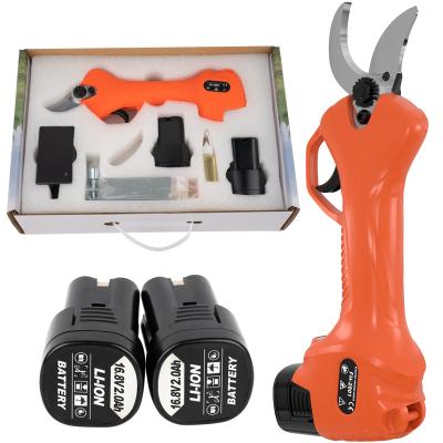 China 16.8V 28mm Cordless Electric Pruner Scissors Anti-Slip Grip High End Powered Rechargeable Electric Shears Pruner for sale