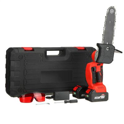 China Wear Resistant 18V 4AH Lithium 8Inch Cordless Brushless Electric Chainsaw Pruning Set for sale