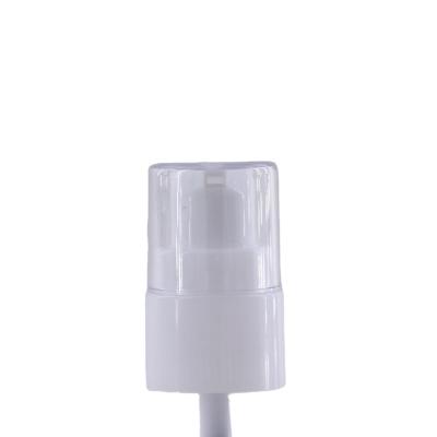 China Non Spill Treatment Pump Plastic Cream Pump 18/410,20/410 Base With Cap for sale