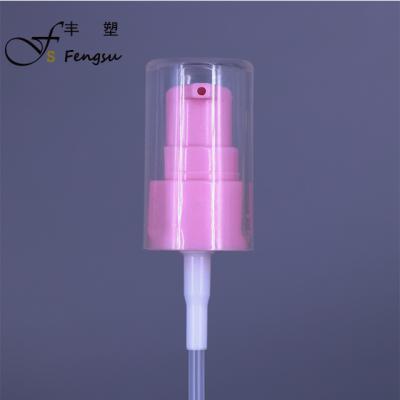 China Non Spill 20mm Plastic Neck Pink Foundation Cream Pump for sale