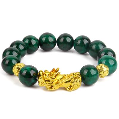 China High Quality Fashion Bracelet Obsidian Buddha Pixiu Prayer Bead Unisex Wear-resistant Inscription Bracelet for sale