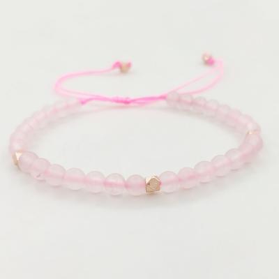 China Beaded Stone Bracelet Natural Stone Bracelet 4mm Natural Stone Bracelets For Women for sale