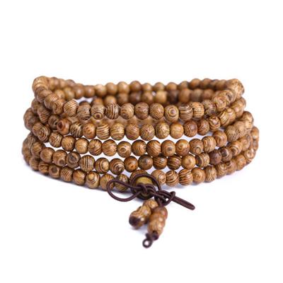 China Healing Bracelet 108 Bracelet Wooden Beads, Men's Mala Prayer Beads Bracelet Pulsera Hombre Jewelry for sale