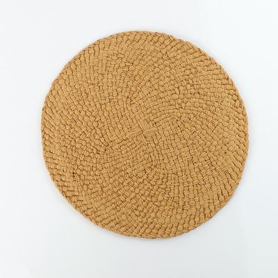 China Viable Competitive Price Most Popular Paper Rope Woven Place Mat Dining Room Table Kitchen Area Rug for sale