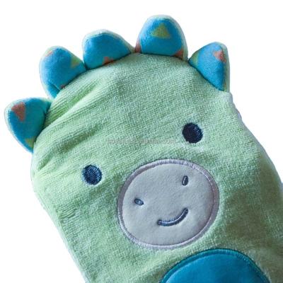 China Kids Washable Shower Puff Sponge Towel Cartoon Eco Friendly Animals Shapes Super Soft Bath Towel Shower Sponges Bath Towel for sale