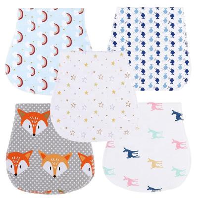 China Sustainable Baby Burp Cloth Sweat Blotter Printed Mouth Towel Cotton Breast Nursing Towel Burp Cloth for sale