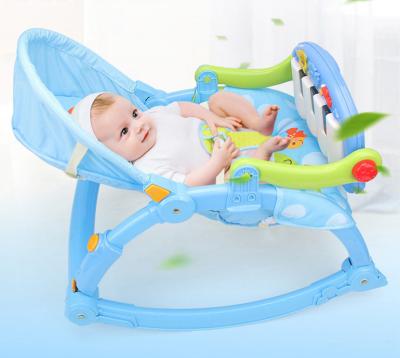 China Baby Rocker Multifunctional Musical Piano Zero Swing Newborn Sitting Folding Chair for sale