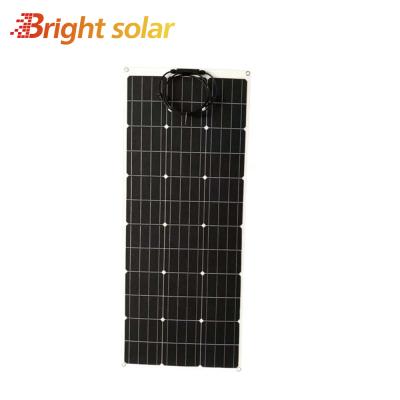 China Output Power Performance Smart Solar Panels 150w ETFE Flexible Flexible Solar Panel Kits Semi-Flexible Marine for sale