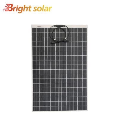 China Bright 120w 18V Solar Panel 18V Flexible Solar Camping 158.75mmx158.75mm for sale