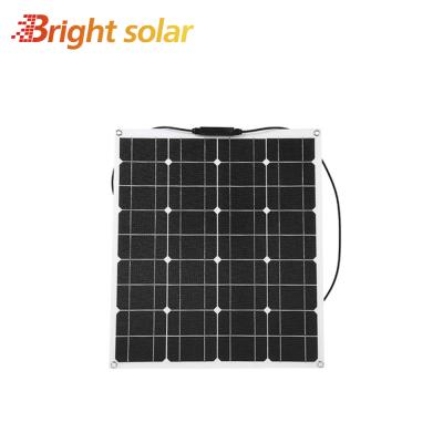 China 50w 18v Marine Flexible Solar Panel ETFE 158.75mmx158.75mm for sale