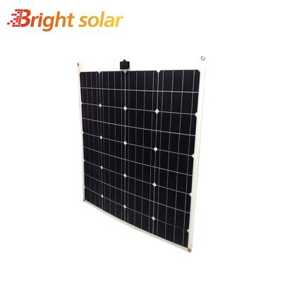 China Output Power Performance 80w 12v Flexible Solar Panel For Rv Boats Roof for sale