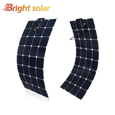 China Bright Solar Boats 200W Sunpower 24 Volt Flexible Solar Panel For Boats for sale