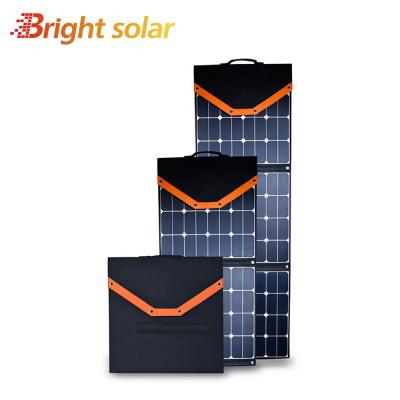 China Shenzhen Luminous Solar Foldable Solar Panel With Bag 300w Solar Panel Collapsible Foldable Solar Panel Charging Kit 158.75mmx158.75mm for sale