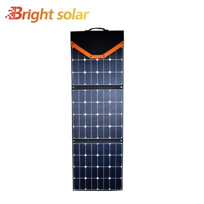 China 150W Bright Solar 12V Folding Solar Panel Charger for RV 158.75mmx158.75mm for sale