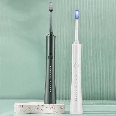 China Replaceable Waterproof Oral Sonic Electric Soft Toothbrush Set USB Rechargeable Electric Teeth Care Appliances Brush for sale