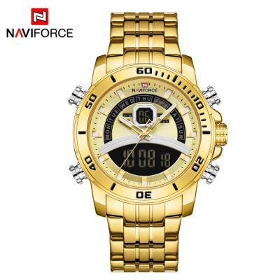 China New Style Waterproof Automatic Man Wrist Watch Analogue NAVIFORCE 9181 Date NAVIFORCE 9181 Steel Bands Watch for sale