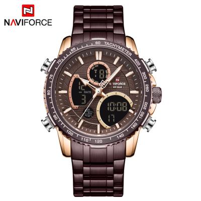 China NAVIFORCE 9182 Automatic Dual Display Sports Chronograph Mens Watch Waterproof Watch for sale