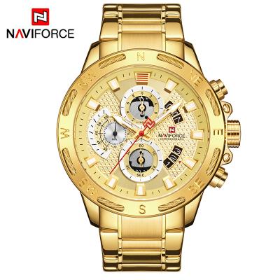 China Chronograph NAVIFORCE 9165 Men Sport Chronograph Watch NAVIFORCE Quartz Wrist Vintage Quartz Watches for sale