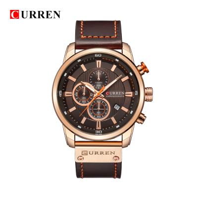 China Curren Quartz 8291 Wrist Watch Men Wrist Watch Factory Price Water Resistant 2021 New Design Luxury Watch for sale