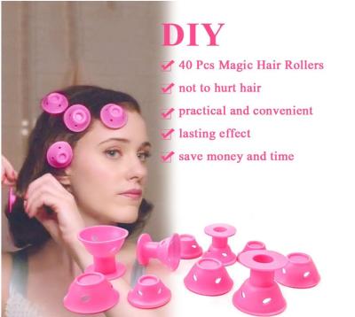 China Curly Hair Magic Hair Rollers Silicone Rollers No Clip Silicone Hair Rollers Heat No No Hair Damage for sale