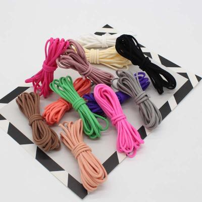 China 3mm Color Elastic Cord Elastic Band Bracelet Rope Round Elastic Cord String For Bracelet,Beading,Jewelry Making for sale