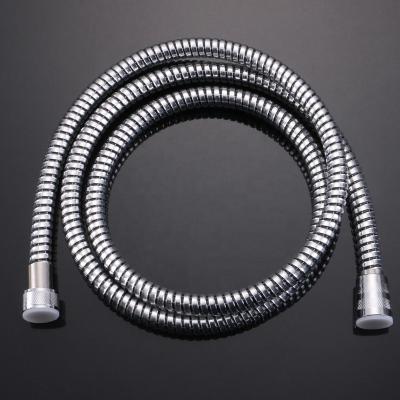 China bathroom shower faucet accessores 1.2 meters silver and black embossing pvc tube shower hose LY-H15 for sale