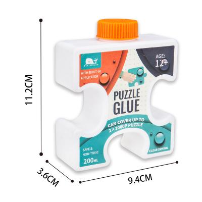 China 200ml Chinese wholesale non-toxic accessory preservative saver puzzle glue jigsaw sheet safe and non-taxic for 500 1000 2000pieces for sale