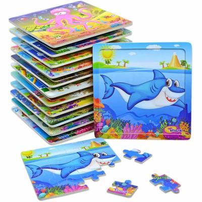 China Custom Made Eco-friendly Paper Toys Materia Jigsaw Montessori Jigsaw Puzzles Kids Educational Jigsaw Puzzles Children Manufacturers for sale