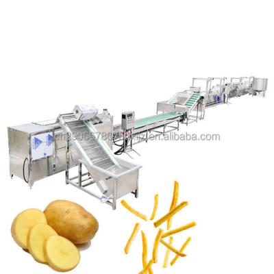 China Sweet Potato Chips Production Machine French Fries Potato Chips Making Line Industrial Full Automatic Food Processing Machine for sale