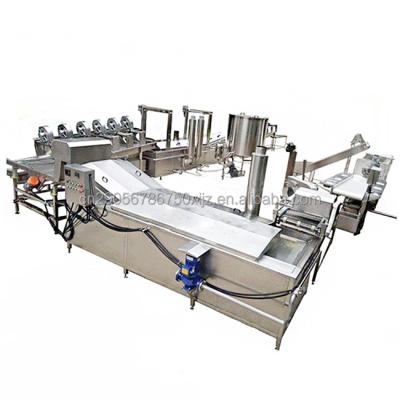 China French Fries Making Machine Full Automatic Fried Potato Chips Production Line French Fries Making Machine Frozen French Fries Processing Machine for sale