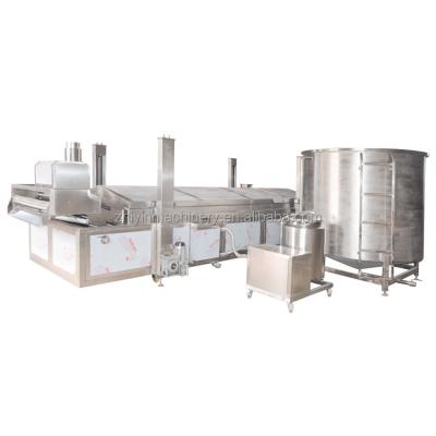 China Automatic Continuous Gas Frying Machine Namkeen Automatic Continuous Snack Frying Machine Fish Ball Machine Gas Heating Industrial Deep Fryer for sale