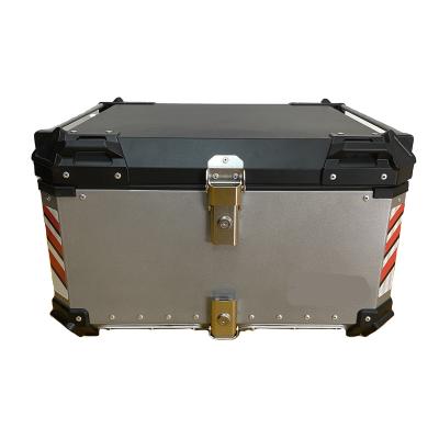 China Best Selling 5052 Aluminum Alloy Large Capacity 100L Aluminum Alloy Motorcycle Top Case Rear Trunk for sale