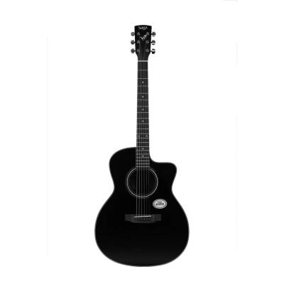 China Sapele SAGA 600 Series 41inch College Series Hot Selling Acoustic Guitars SF600GCBK for sale