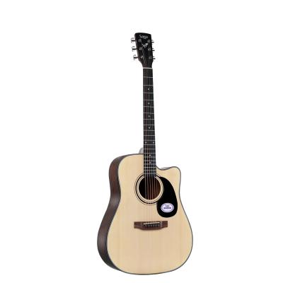 China Sapele SAGA SF600C Beginner College Series Hot Selling Acoustic Guitars 41inch for sale