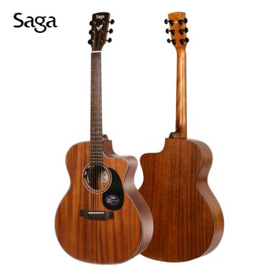 China saga immensely popular and fashionable high quality musical instruments ACOUSTIC mahogany guitar for sale