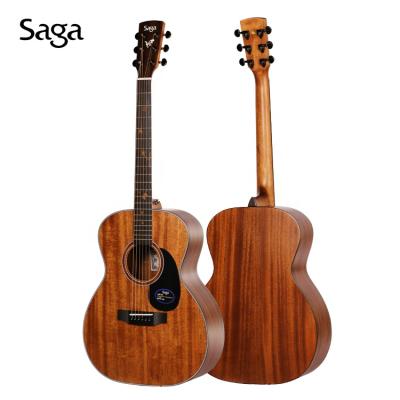 China OEM Wholesale Price Handmade Popular Mahogany Folk Guitar 40 Inch Acoustic Solid Mahogany for sale