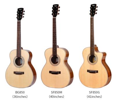 China Factory wholesale Santos Rosewood SAGA 41 inch with capo metal for sale top solid saga classical guitar at very cheap price for sale